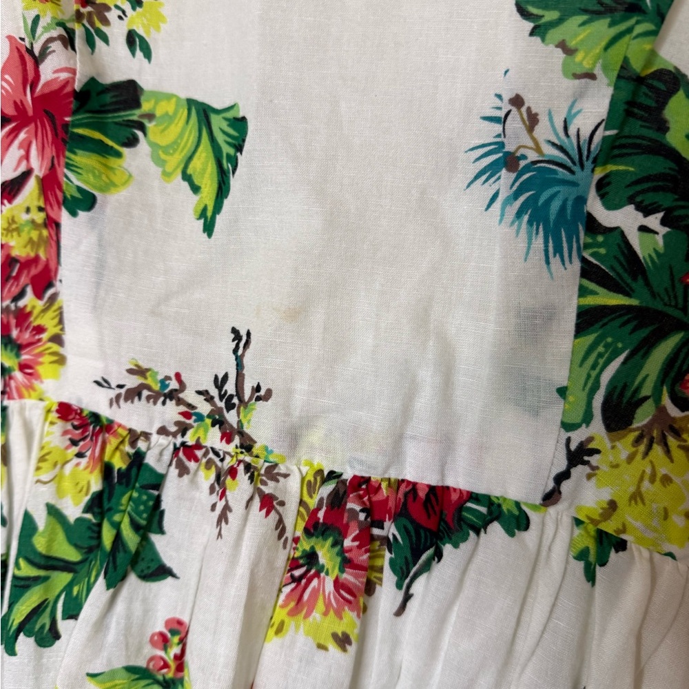 French Connection White Floral Midi Dress - Picture 4 of 4